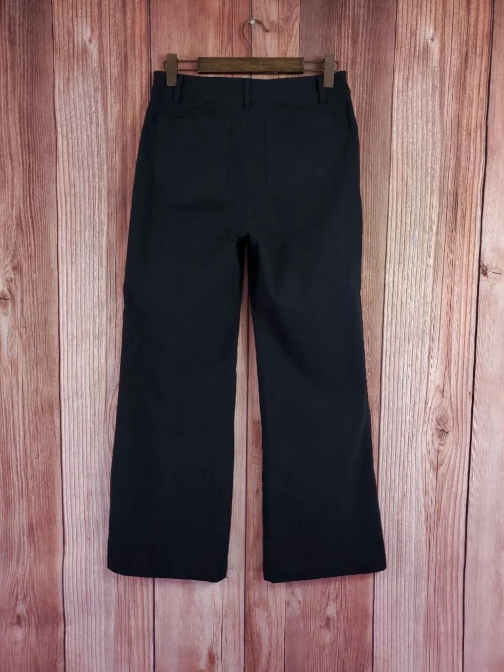 J Crew Lizzie Wide Leg Pants Womens 29 High Rise Cotton Linen Blend Black BW803